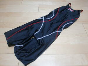 44-68:KONAMI　SPORTS　CLUB☆黒　水着　L　Mizuno