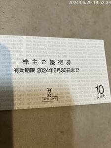 H2O エイチツーオーリテイリング 株主優待 2024/6/30 5枚