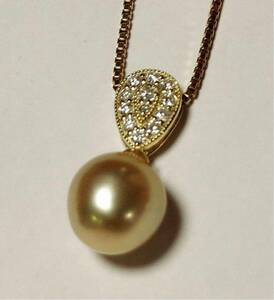  high class 12mm Golden pearl pendant top 