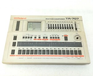 f2211/[ electrification only verification settled ]Roland TR-707 RHYTHM COMPOSER rhythm player - The - switch less crack equipped power supply adaptor less present condition goods 