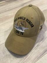 米海軍　ロナルド　レーガン　ボールキャップ　帽子_画像1
