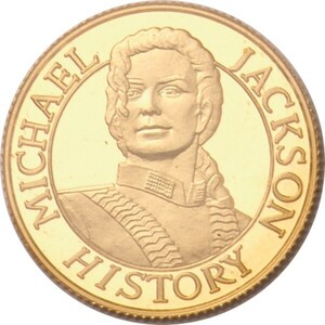 [ представление делаем ] американский 1996 год Michael * Jackson монета type устойчивый золотой медаль 2.50g