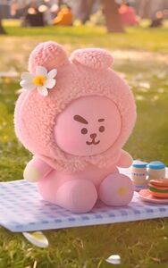 BT21 SPRING DAYS MEDIUM DOLL おすわりぬいぐるみ COOKY クッキー