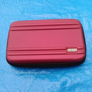 JAL business Class ZERO HALLIBURTON limitation pouch red 