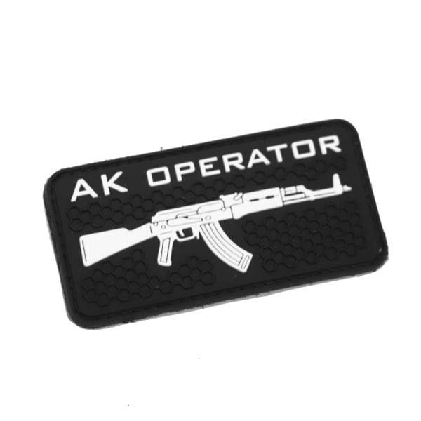 Polenar Tactical AK Operator PVC Patch ブラックカラー