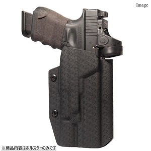 六七五 Glock 17 SUREFIRE X300U ライト 専用 カイデックス ホルスター 右用 Black Basket-Weaveカラー 国内製造品