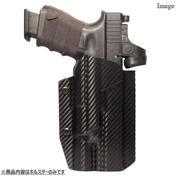 六七五 Glock 17 SUREFIRE X300U ライト 専用 カイデックス ホルスター 右用 Black Carbon Fiber カーボン柄 国内製造品