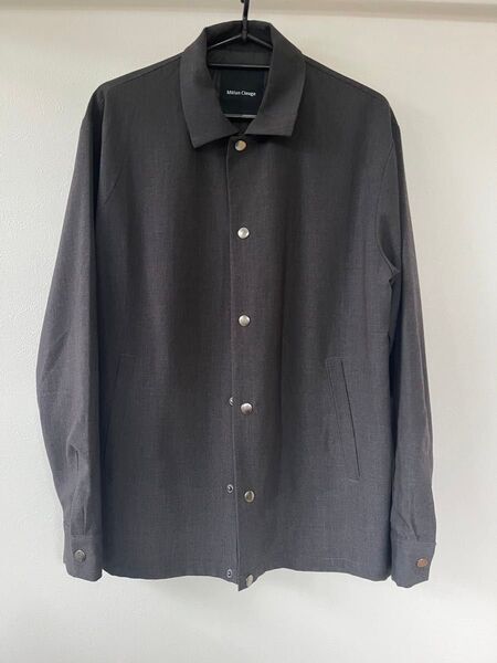 美品 ジャケット メンズ Mサイズ グレー 長袖シャツ 長袖 アウター