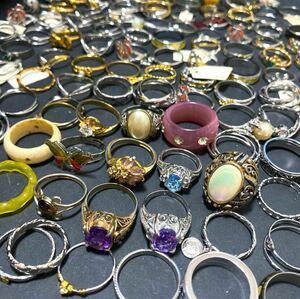 【36】　100個以上　大量セット　まとめ売り　指輪 ring リング アクセサリー 昭和レトロ ヴィンテージ 