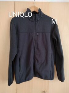 UNIQLO　 フリースジャケット Ｍサイズ　ブラックジップアップ フリース ジャケット　黒　ユニクロ
