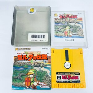 FC Famicom дисковая система Zelda. легенда коробка мнение есть наклейка не использовался Junk работоспособность не проверялась 