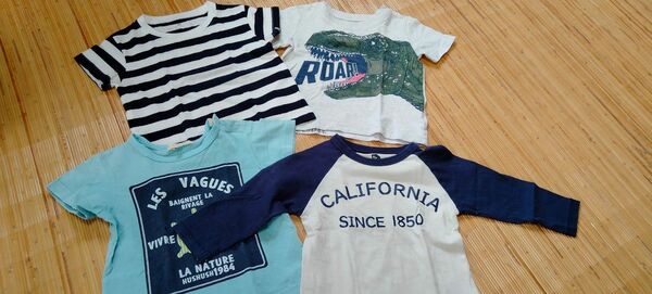 半袖Tシャツ 男の子　４枚セット　Carter's　カーターズ　18М　80 90サイズ　長袖　西松屋　エルフィンドール　記名あり