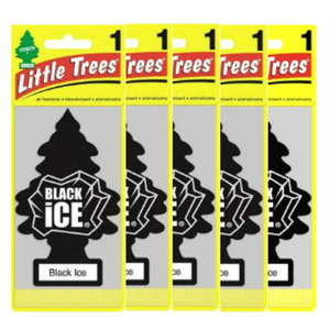 Little Tree 釣り下げ式 芳香剤 リトルツリー エアーフレッシュナーブラック・アイス USDM 5枚セット
