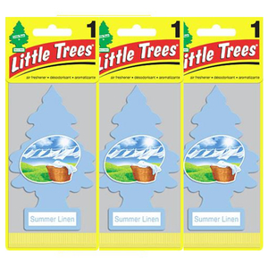 Little Trees リトルツリー エアフレッシュナー サマーリネン Summer Linen 釣り下げ式 芳香剤 USDM 3枚セット