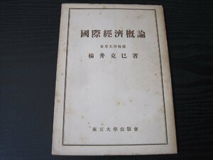 国際経済概論 　/　楊井克巳　/　東京大学出版社会