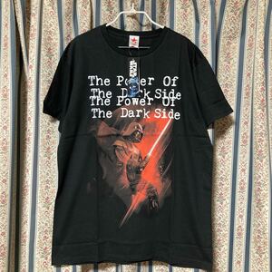 新品！ロッキンスター rockin'star ×スターウォーズ STARWARS ダースベイダー Tシャツ 半袖 ROCK ブラック Power of dark side黒 XL