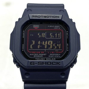 【中古】CASIO G-SHOCK GW-M5610U-2JF カシオ ジーショック 電波ソーラー デジタル ネイビー[240095255647]