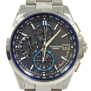 【中古】CASIO OCEANUS OWC-T2600-1AJF クォーツ 電波ソーラー カシオ オシアナス[240019454738]