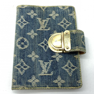 【中古】LOUIS VUITTON アジェンダPMコアラ モノグラムデニム R20010 ルイヴィトン インディゴ[240019455124]