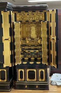  exhibition goods medium sized family Buddhist altar 22 number size two shaku two size west for . earth genuine .book@. temple . west family Buddhist altar gold . domestic production goods family Buddhist altar 