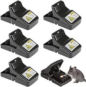 Bocotojp 6個セット簡単 ネズミ 捕り 駆除 捕獲器 繰り返し 害獣 駆除 捕獲器 マウス トラップ 庭 家庭菜園 簡単組