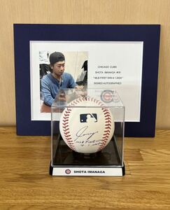  the first obtaining!* Cub s now .. futoshi . hand autograph autograph *MLB the first . profit 4.1.2024 autograph chronicle *JSA expert evidence attaching *MLB official contest ball *( inspection ) large . sho flat Yamamoto ..doja-s
