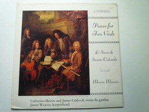 SU77 米CAMBRIDGE盤LP マレー、サント・コロンブ/2つのヴィオールの合奏作品 ミーンツ、コールドウェル