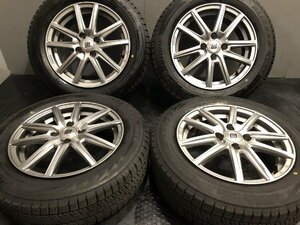 【BS BLIZZAK VRX2 175/65R15】スタッドレス【SEIN 15インチ 5.5J4HPCD100+43】22年製 バリ溝 キューブ ヴィッツ アクア等　(KTN068)