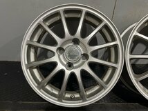 BS BRIDGESTONE ECO FORME SE-10 エコフォルム 社外ホイール 15インチ 4本 5J4HPCD100+39 アクア ヤリス ヴィッツ等　(MHA185)_画像2