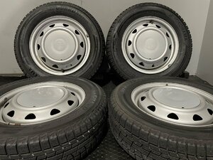 【YOKOHAMA ice GUARD iG50 PLUS 155/70R13】スタッドレス【スチールホイール 13インチ 4本 4J4HPCD100/110/114.3】ハブ径70mm　(MTG592)