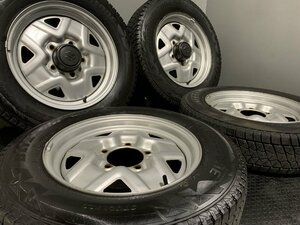 【BS BLIZZAK DM-V2 175/80R16】スタッドレス【SUZKI ジムニー 純正スチールホイール 16インチ 5J5HPCD139.7約+22】　(MTL437)