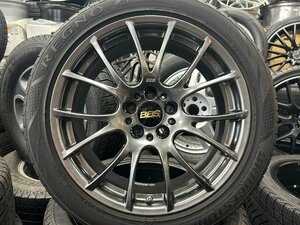 ★美品 鍛造★BBS RE-V RE046 8.5J +38 19インチ PCD114.3 2021年製造 ブリヂストン レグノ GRV2 アルファード ヴェルファイア