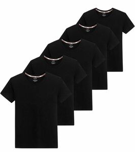 [KISETSUKI] インナーシャツ メンズ 肌着 ５枚組 綿100% 半袖 クルーネック Tシャツ 白 黒 クセになる肌触り 