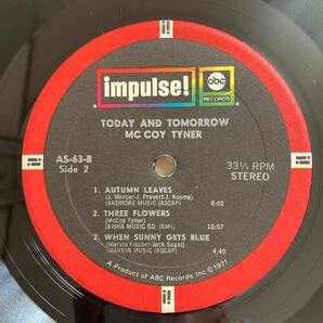 [US盤] McCOY TYNER / TODAY AND TOMORROW マッコイ・タイナー IMPULSEの画像7
