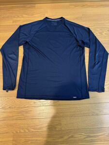 patagonia パタゴニア メンズ・ロングスリーブ・キャプリーン・クール・ライトウェイト・シャツ Navy M STY45641 速乾 防臭 長袖 Tシャツ