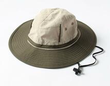 1円～ 帽子 (F534) 日よけ帽子 サンハット 日焼け対策 レジャー アウトドア メンズ 通気性 漁師 カモフラージュ 屋外 _画像1