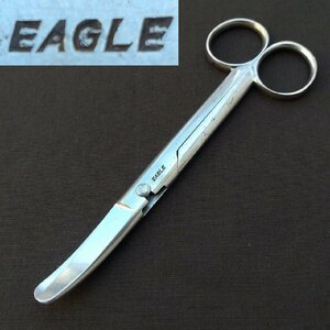 外科剪刀 両鈍 EAGLE STAINLESS 28 反型 分解式 全長約140㎜ 【9203】