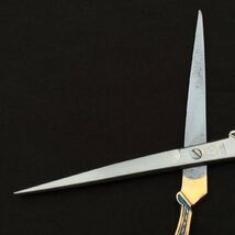 鋏 NIKKY SCISSORS 全長約200㎜ 彫金柄 はさみ ハサミ シザー 文房具 【8267】_画像4