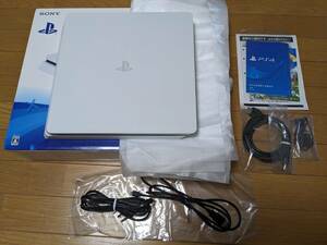 PS4 プレステ4 本体 プレイステーション4 Playstation4 Slim CUH-2100A 500GB グレイシャーホワイト 白 White 