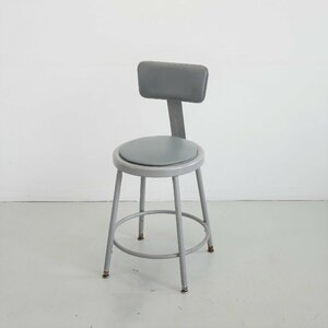  America Vintage Factory chair chair in dust real industry series .. sause attaching metal made stool #502-334-150
