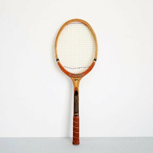 アメリカ ヴィンテージ テニスラケット【#5378】SLAZENGER 木製 ケース付き スポーツ ディスプレイ 演出小物 カリフォルニア LA