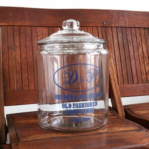 アメリカ ヴィンテージ Dryden & Palmer ボトル / アンティーク USA ガラス キッチン 保存瓶 ディスプレイ #510-30-039-520