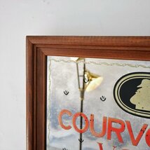 ヴィンテージ COURVOISIER V.S.O.P. パブミラー / フランス コニャック ブランデー 額装 アドバタイジング 広告 ディスプレイ #506-218-48_画像3