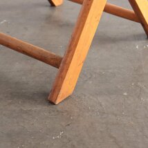 50s 60s フォールディングチェア【#4295】アメリカ ヴィンテージ 折り畳み 椅子 店舗什器 ガレージ チェア アウトドア USA 木製_画像6