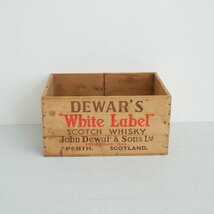 ヴィンテージ DEWAR'S White Label 木箱 【#5488】スコッチウイスキー デュワーズ ホワイトラベル アンティーク ウッドボックス WOOD BOX_画像5