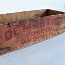 DEMARTINI COOKIE CO. ヴィンテージ 木箱 / アメリカ アンティーク ウッドボックス WOODEN BOX ディスプレイ 収納#502-038-402_画像3