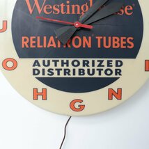 Westinghouse ヴィンテージ ライト付き時計 ウォールクロック / アメリカ 壁掛け時計 USA 広告 アドバタイジング クロック #502-134-467_画像4