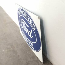 FORD ヴィンテージ ホーローサイン【#4265】アメリカ 看板 モーター系 フォード アメ車 ディスプレイ インダストリアル ガレージ USA 雑貨_画像8