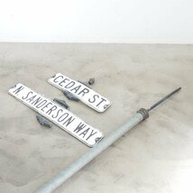 U.S. ヴィンテージ クロスストリートサイン / カリフォルニア州 道路標識 看板 ガレージ ディスプレイ インダストリアル #510-160-57-540_画像9