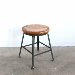 ヴィンテージ インダストリアルスツール / アメリカ Angel Steel Stool ファクトリー 椅子 店舗什器 チェア USA メタル #602-55-252-179